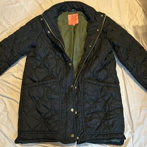 J Crew Jacket Womens MT Black Quilted Cocoon Signature Puffer PrimaLoft